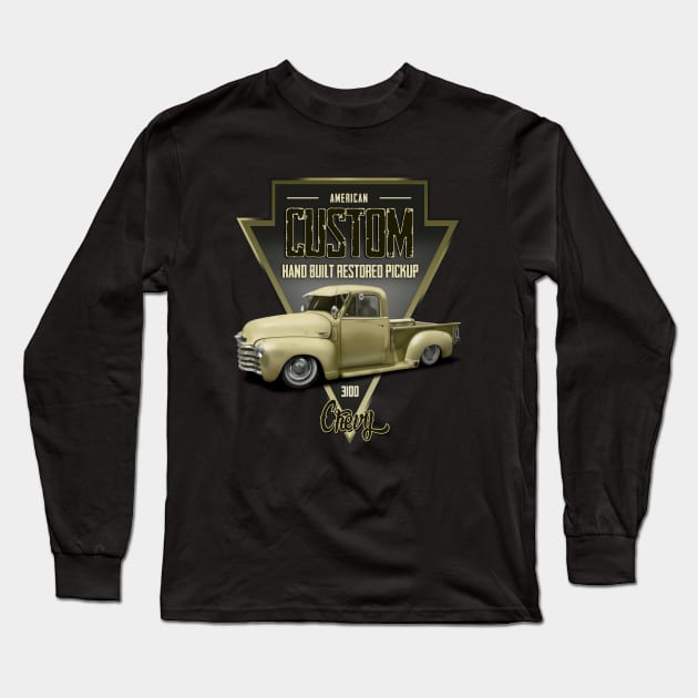 Chevy 3100 Long Sleeve T-Shirt by hardtbonez